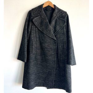 Nili Lotan Double-breasted overcoat, wool/cotton blend, size 4
